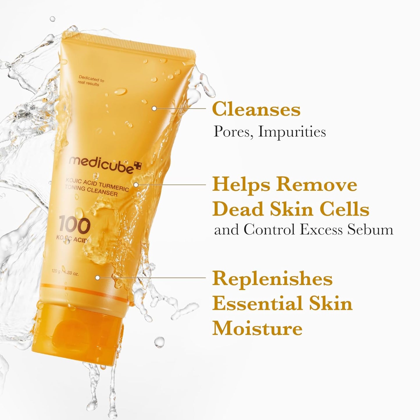 MEDICUBE KOJIC ACID TURMERIC TONING CLEANSER
