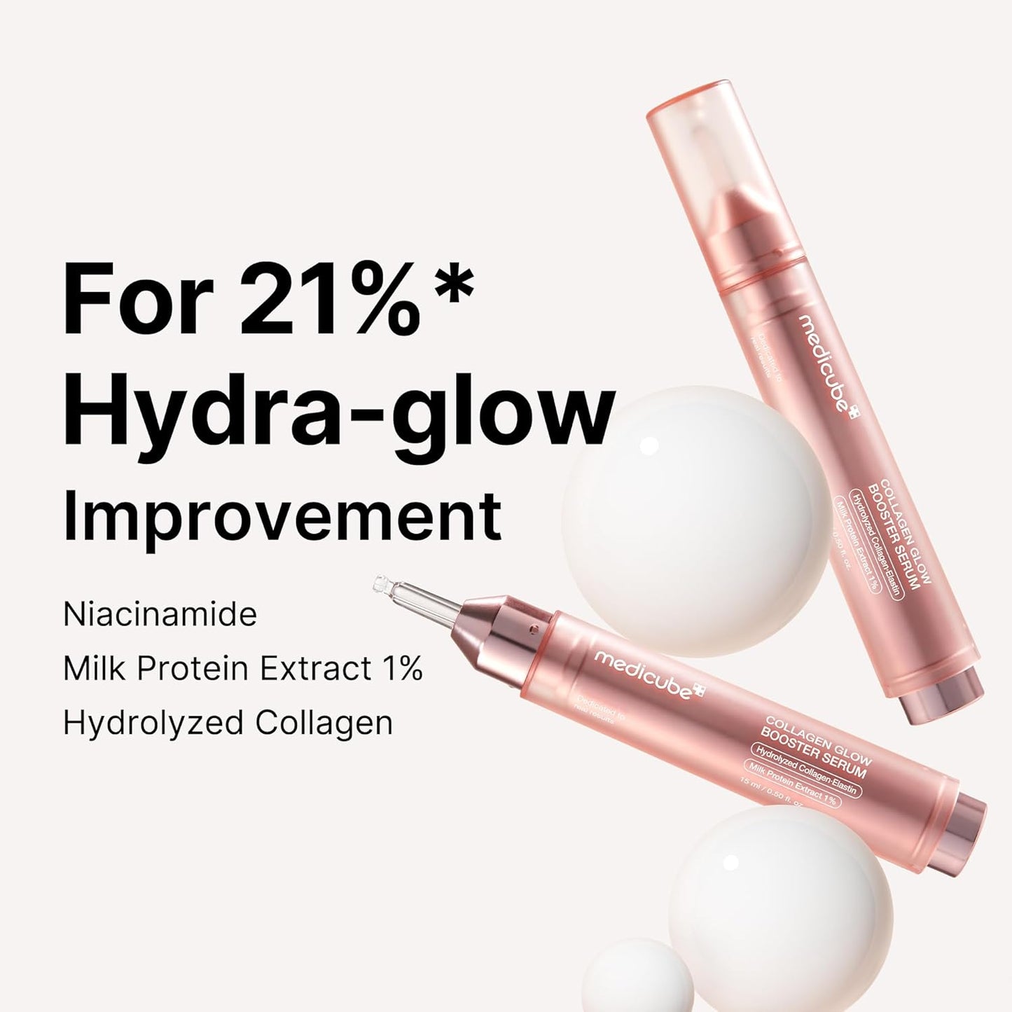 MEDICUBE Collagen Glow Booster Milk Serum - Suero Hidratante