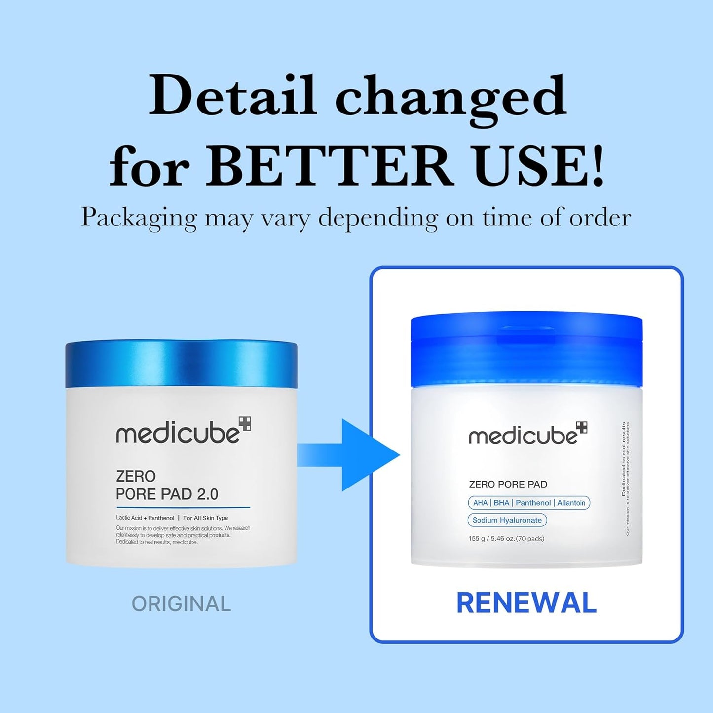 MEDICUBE Zero Pore Pad 2.0 (70 unidades)