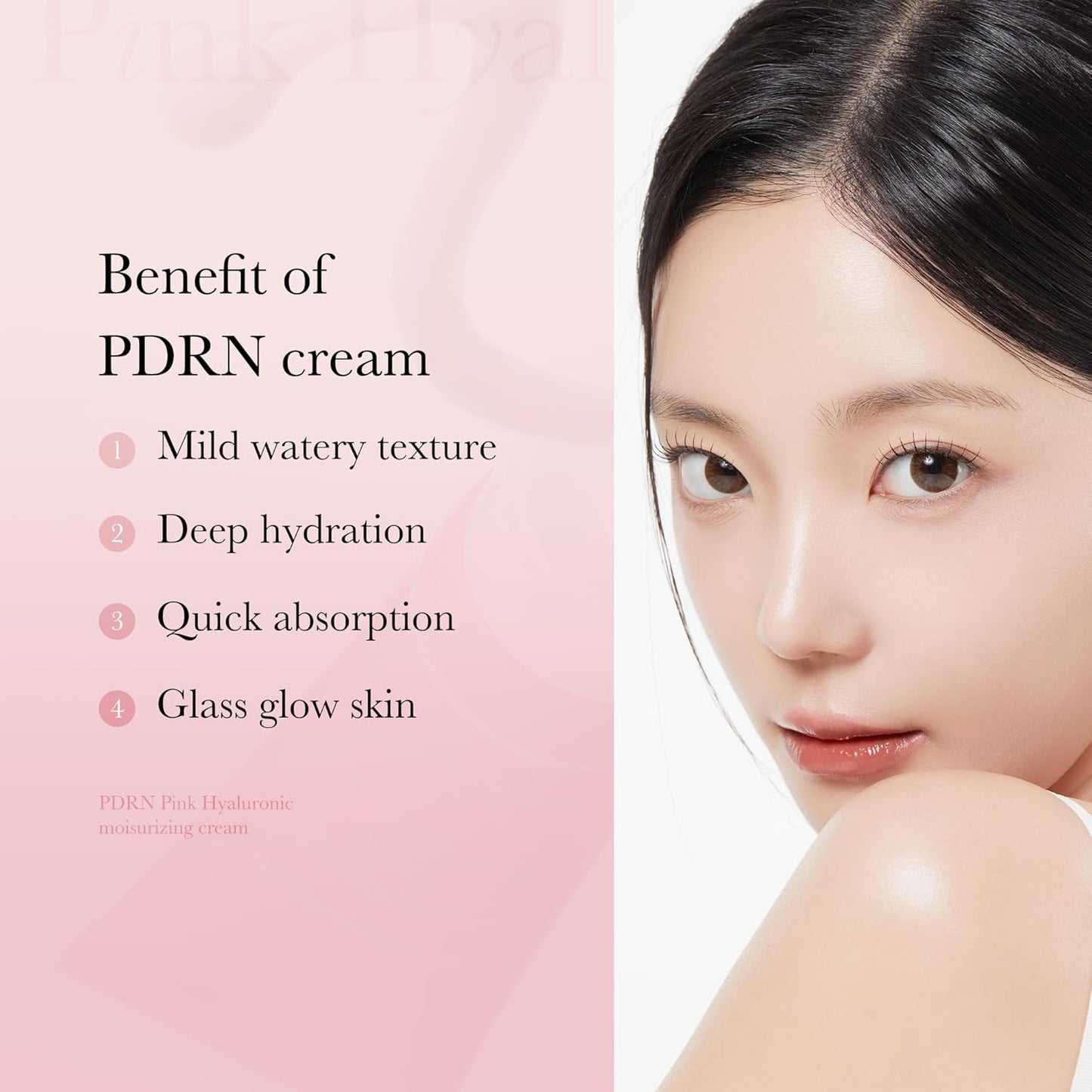 Medicube - Crema hidratante con ácido hialurónico PDRN Pink Hyaluronic Moisturizing Cream