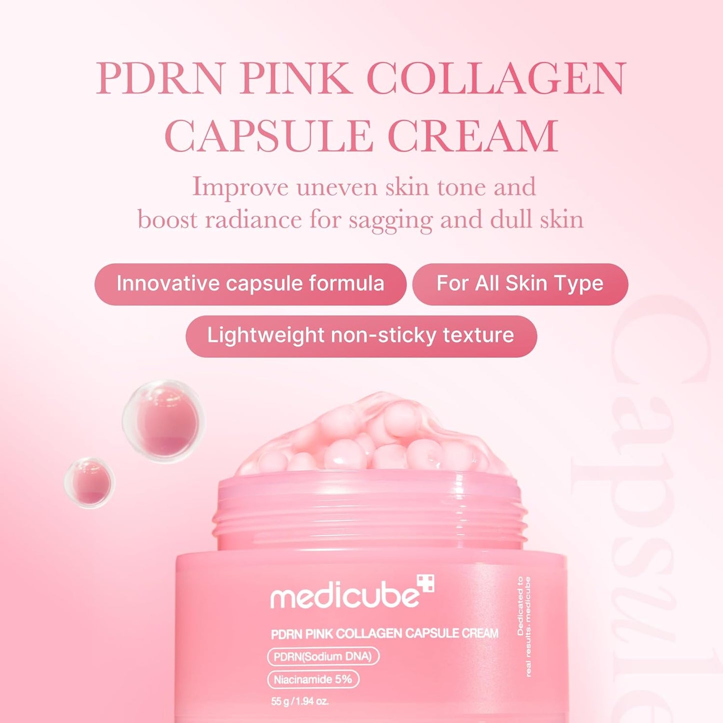 Medicube - PDRN Pink Collagen Capsule Cream 55 g