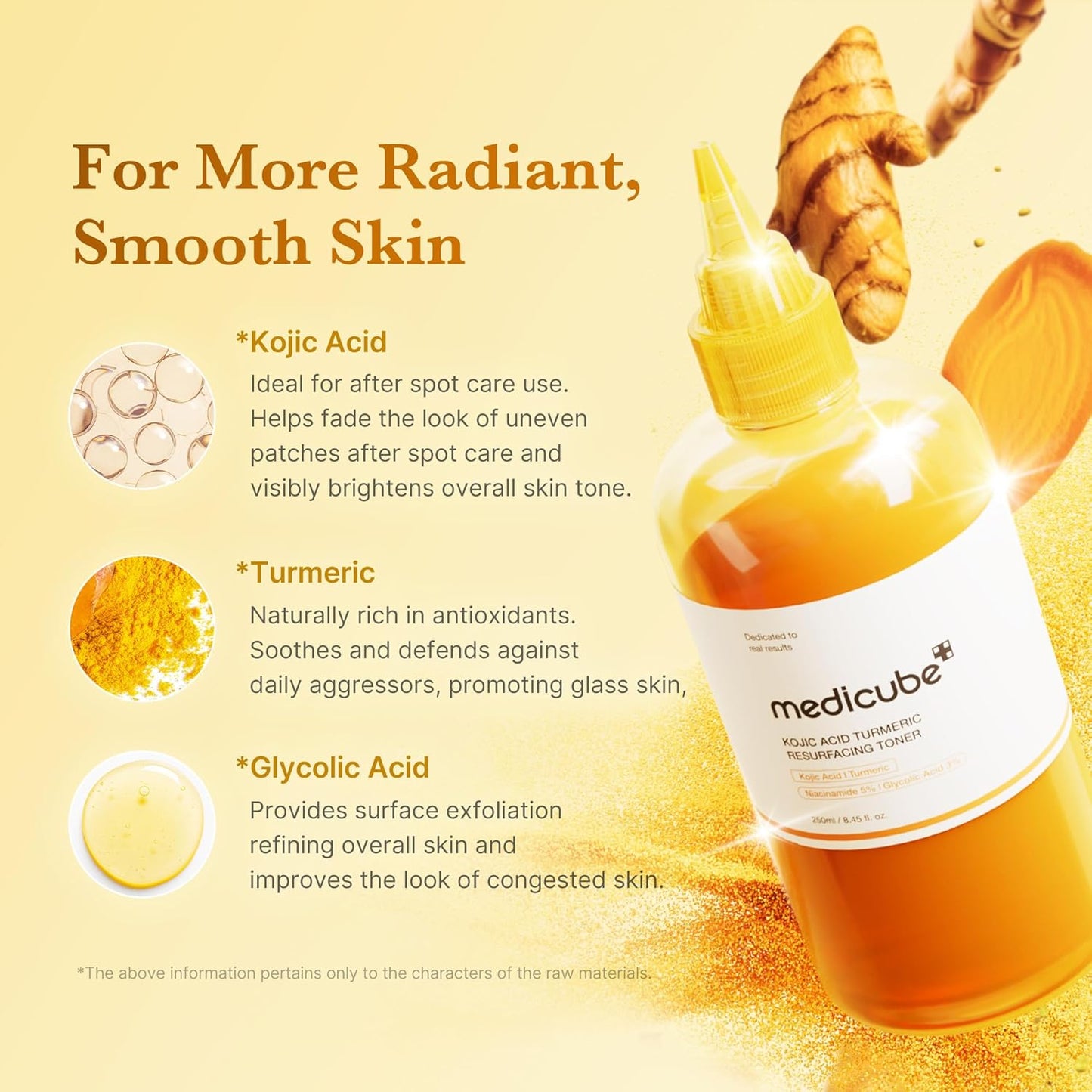 MEDICUBE KOJIC ACID TURMERIC TONER