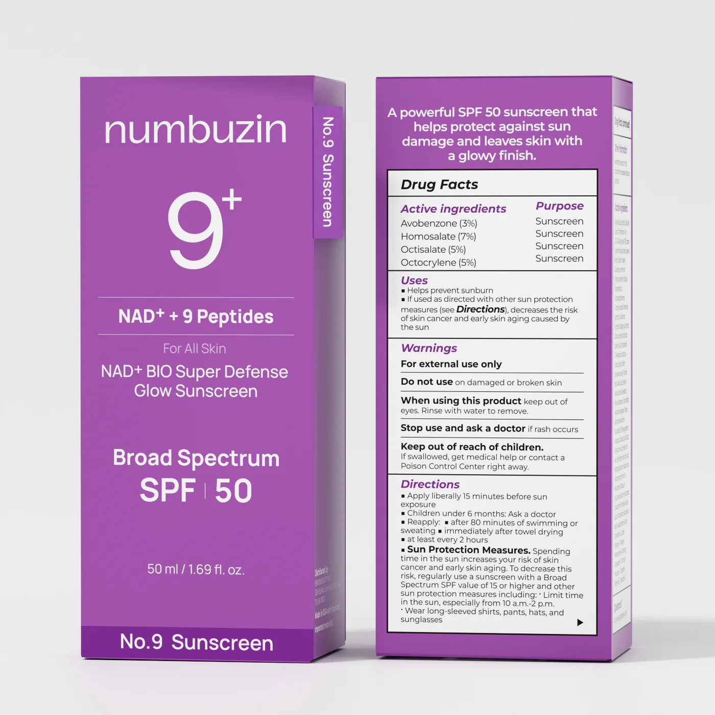No.9 NAD+ BIO Super Defense Glow Sunscreen