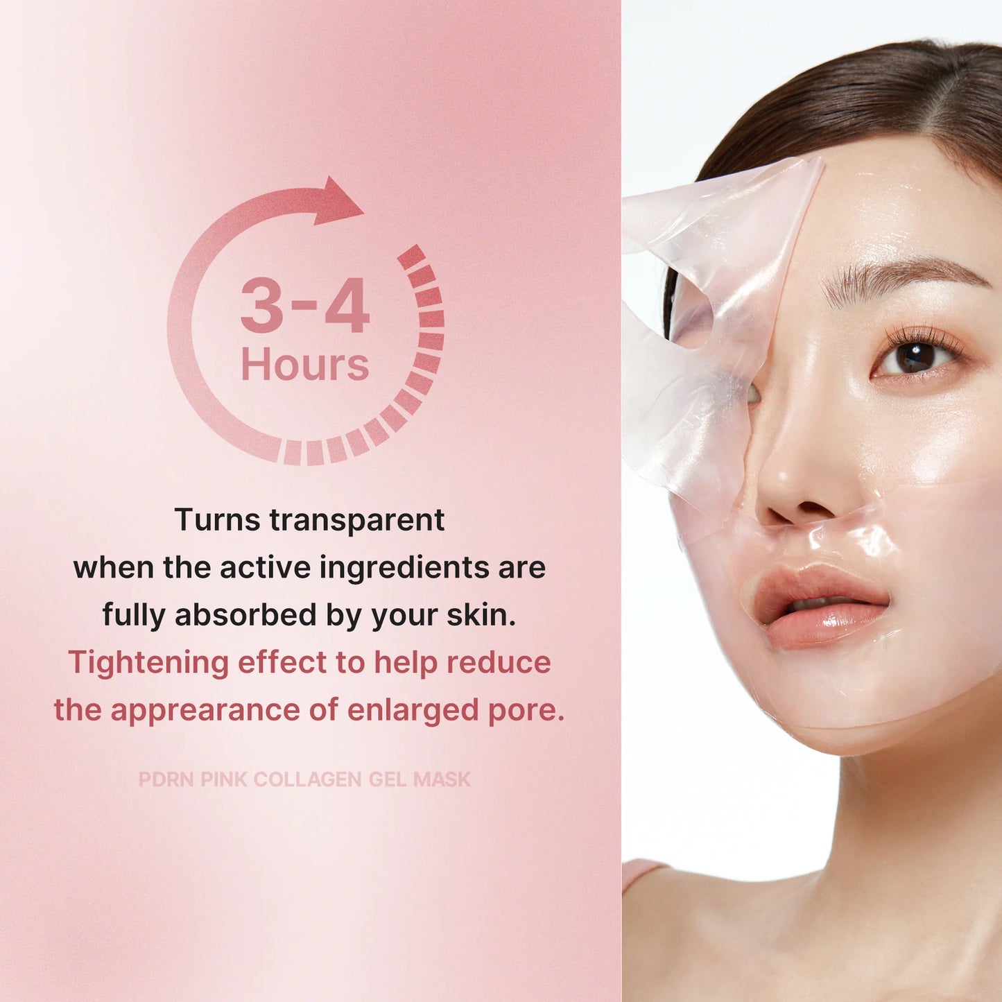 Salmon PDRN Pink Collagen Jelly Gel Mask pack 4 unidades