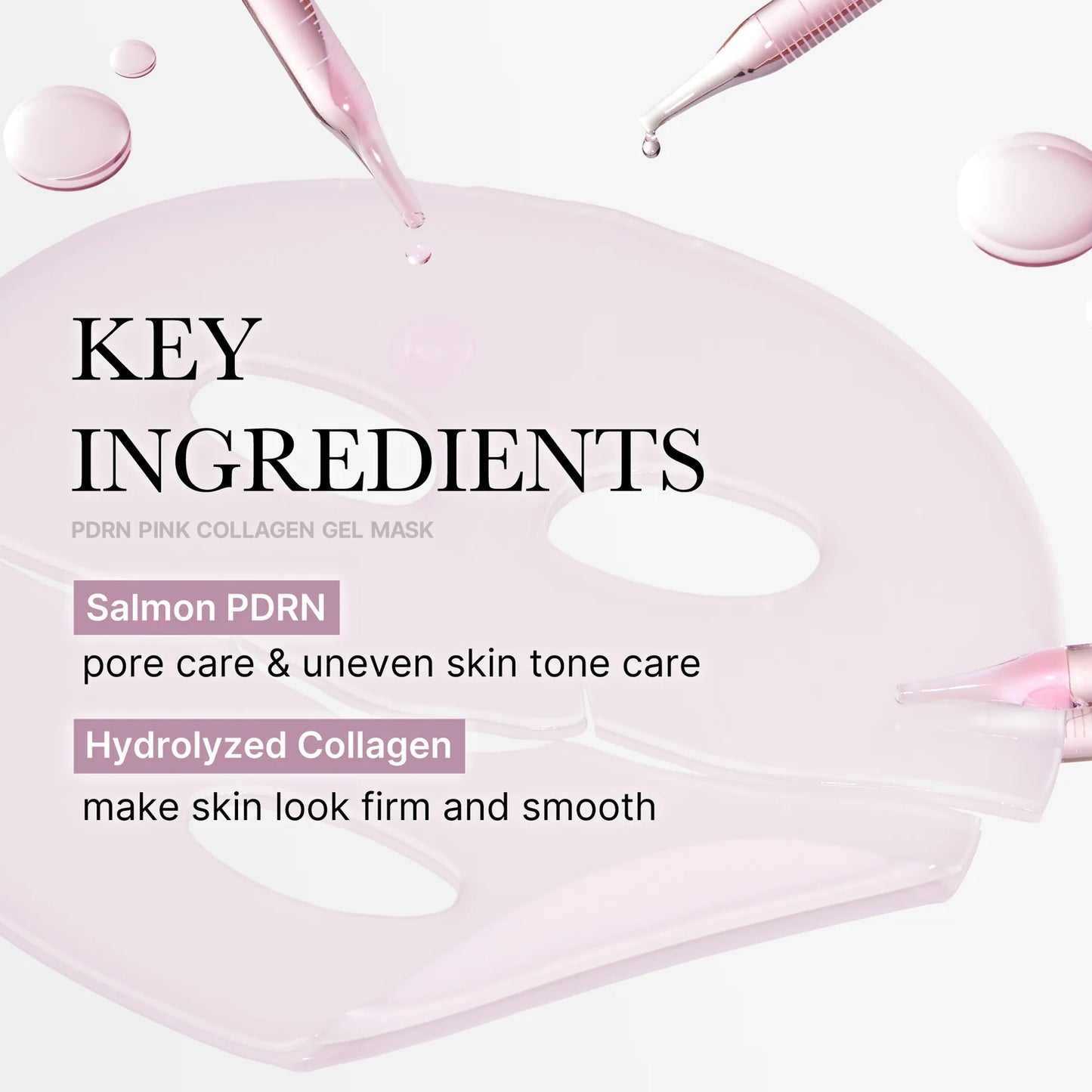 Salmon PDRN Pink Collagen Jelly Gel Mask pack 4 unidades