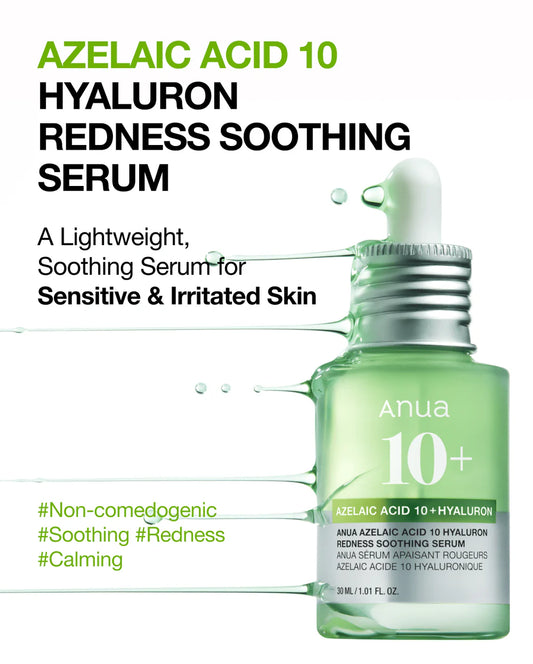 Anua - Azelaic Acid 10 Hyaluron Redness Soothing Serum 30ml
