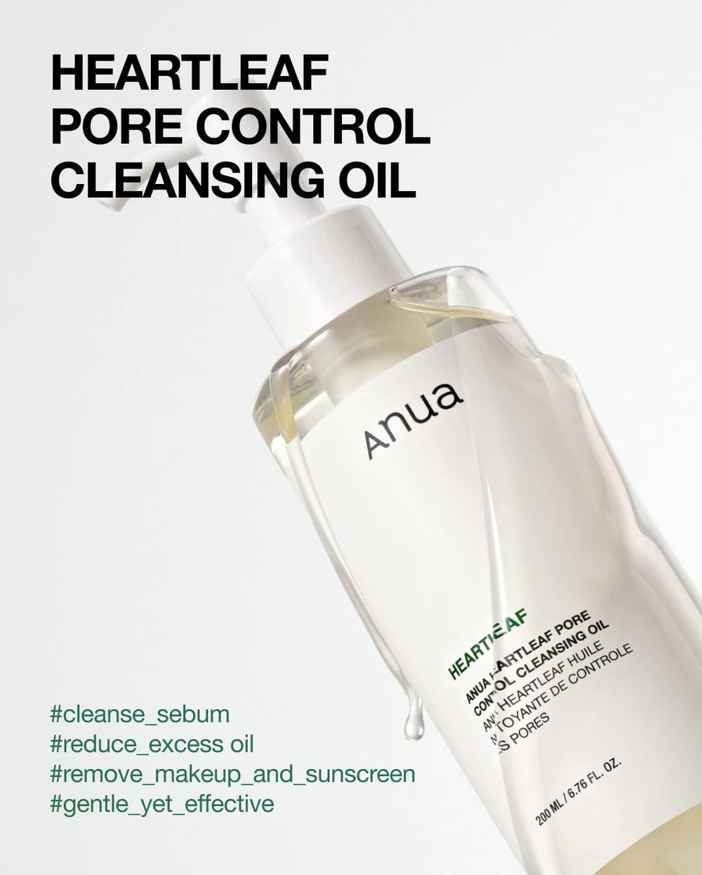 Anua - Aceite Limpiador Heartleaf Pore Control Cleansing Oil 200ml