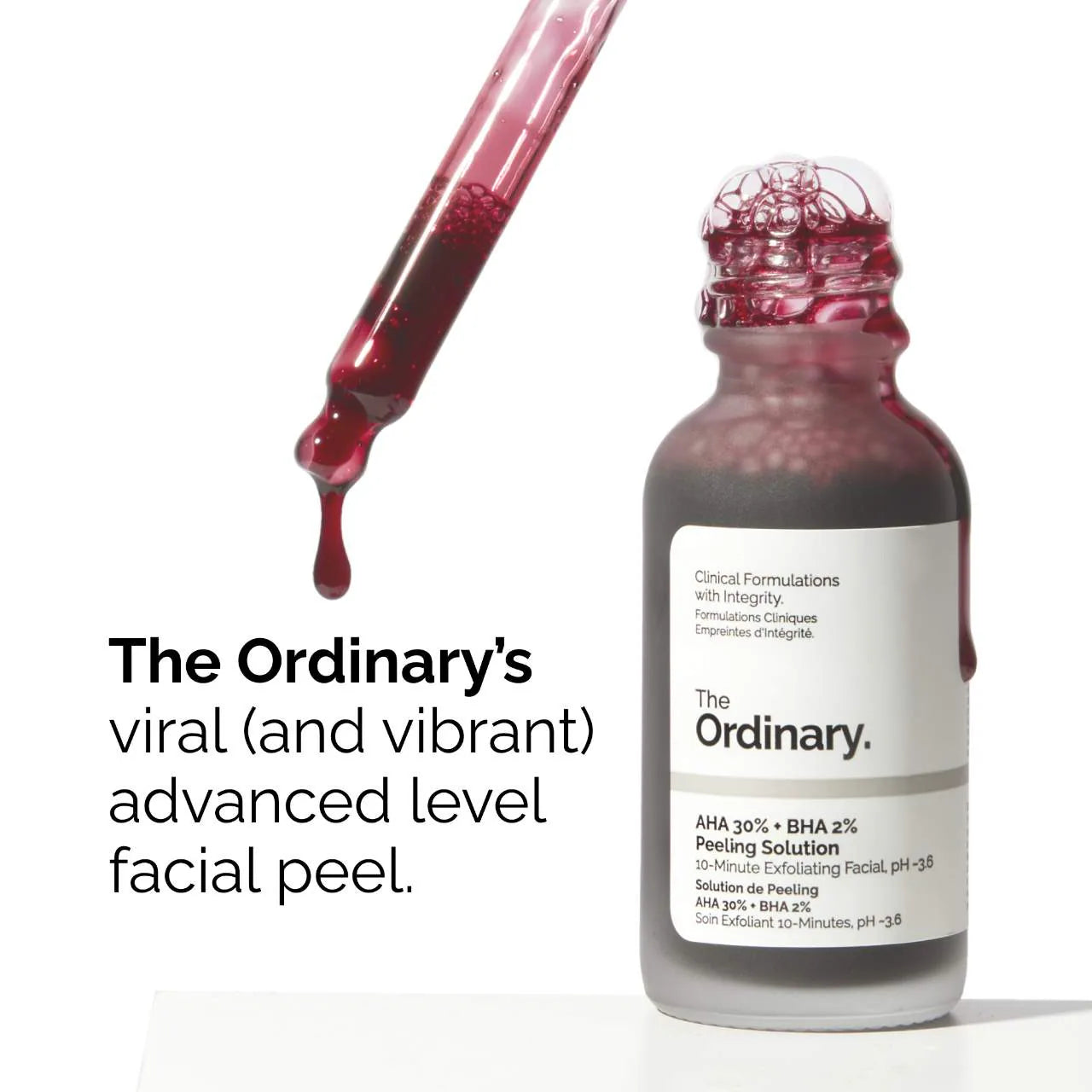 The Ordinary AHA 30% + BHA 2% Peeling Solution 30ml | Sérum exfoliante