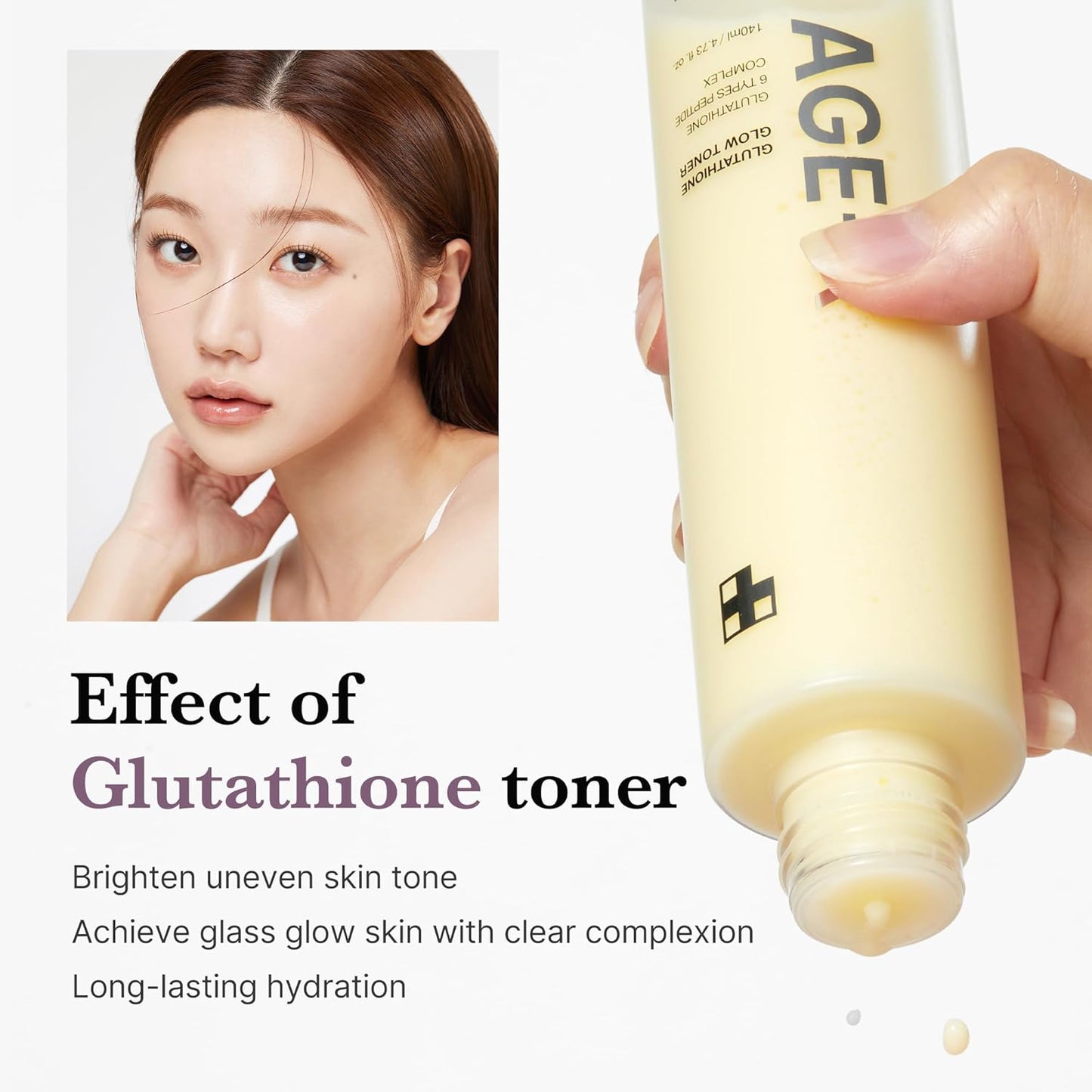 [Tónico glow] Medicube AGE-R Glutathione Glow Toner 140ml