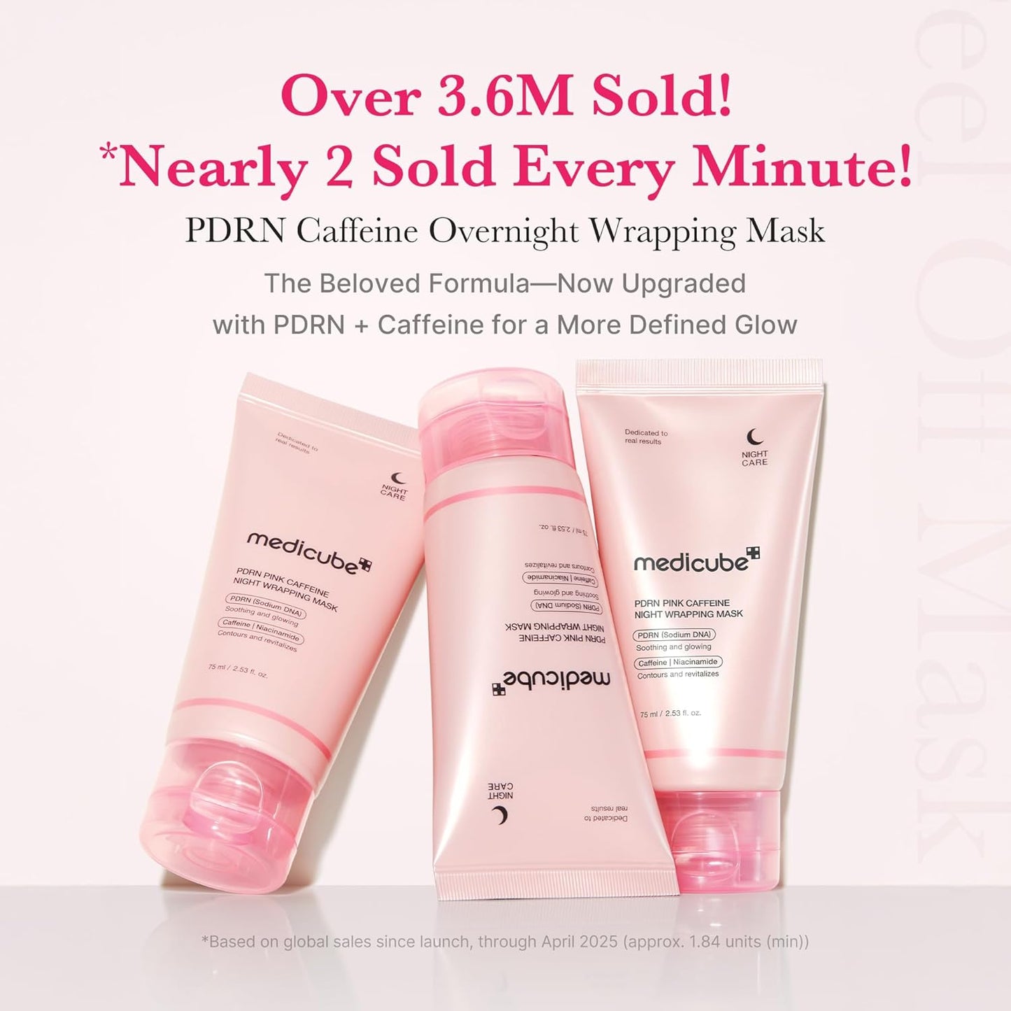MEDICUBE PDRN PINK CAFFEINE NIGHT WRAPPING MASK 75ML