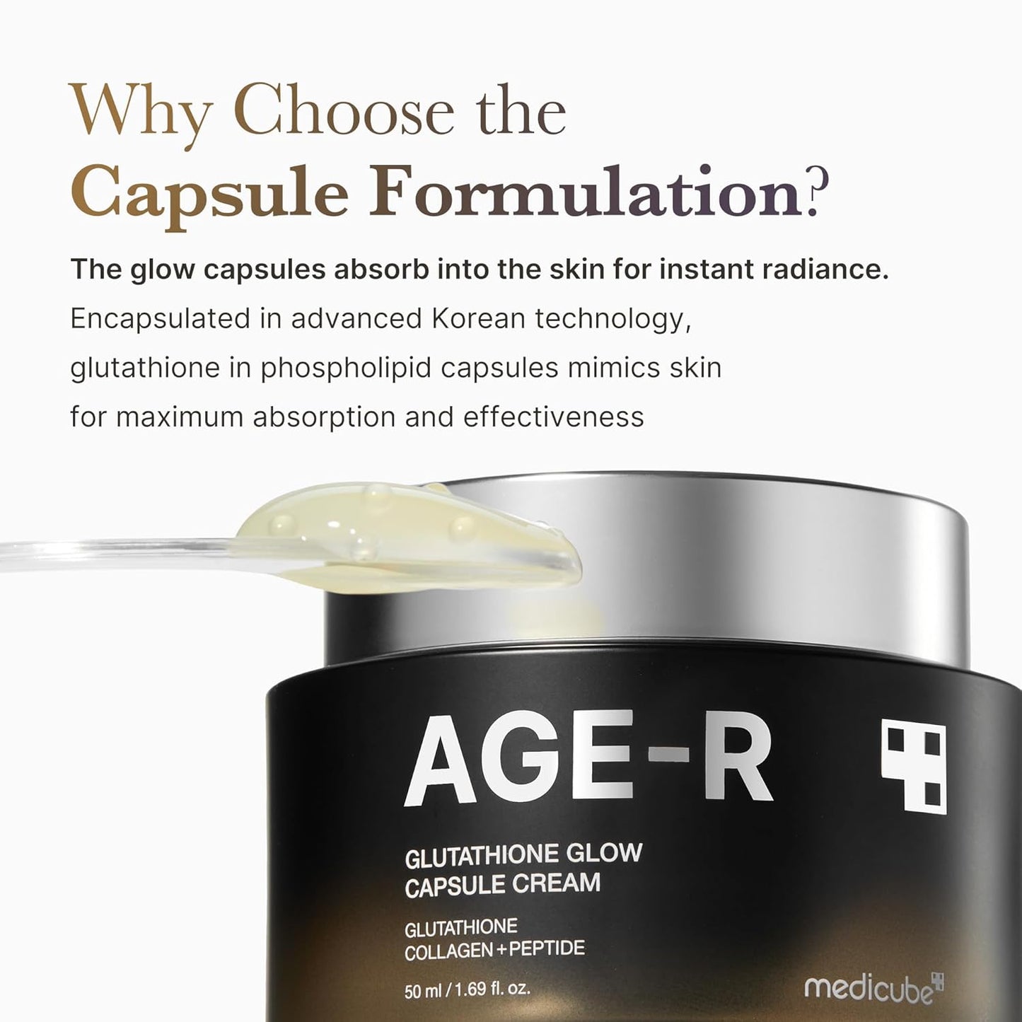 [Crema] Medicube AGE-R Glutathione Glow Capsule Cream 50ml