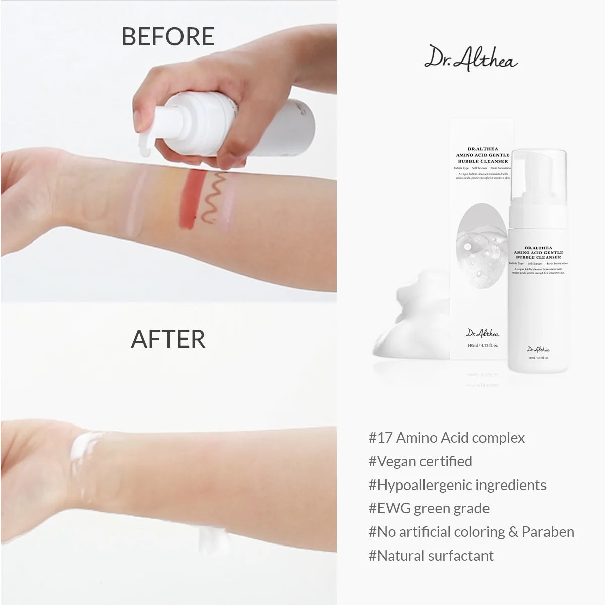 Dr Althea Amino Acid Gentle Bubble Cleanser
