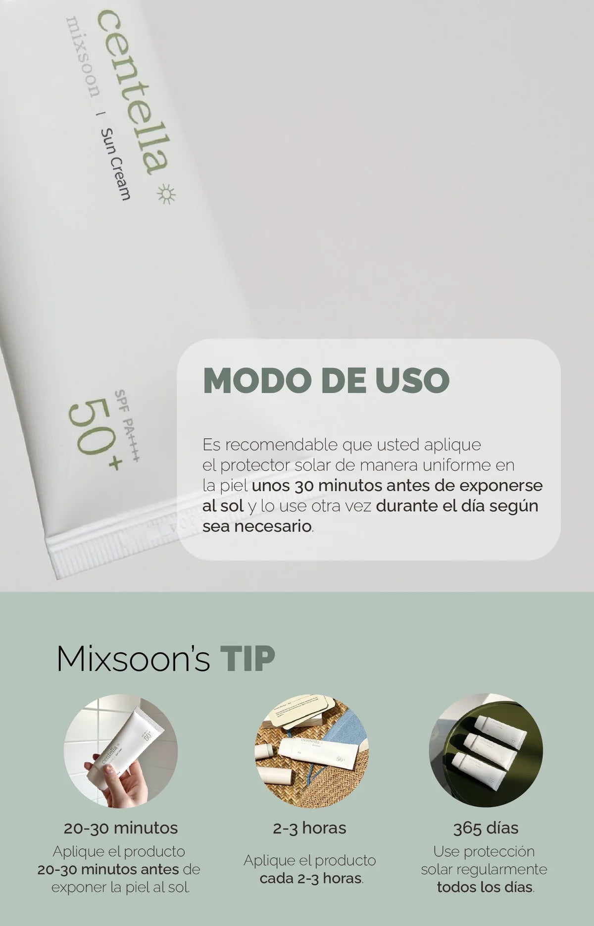 Mixsoon Centella Asiatica Sun Cream