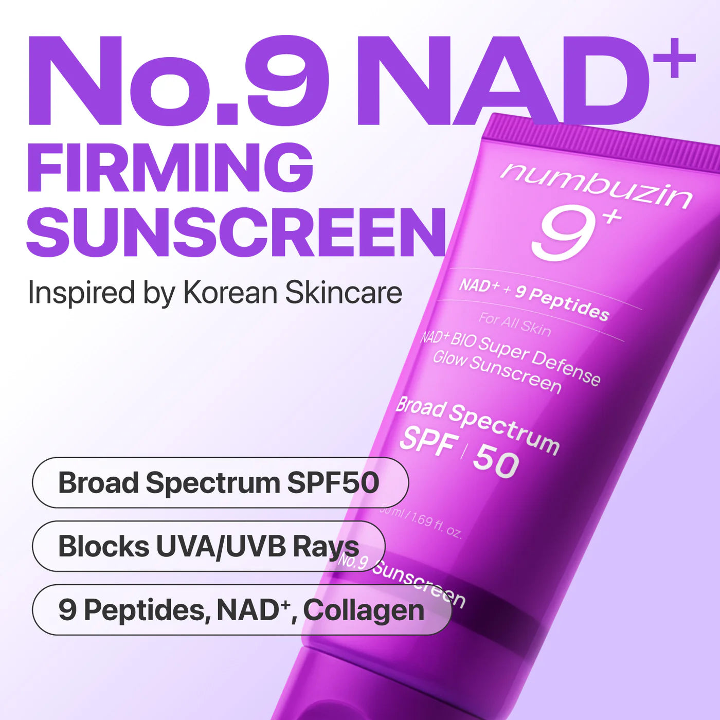 No.9 NAD+ BIO Super Defense Glow Sunscreen