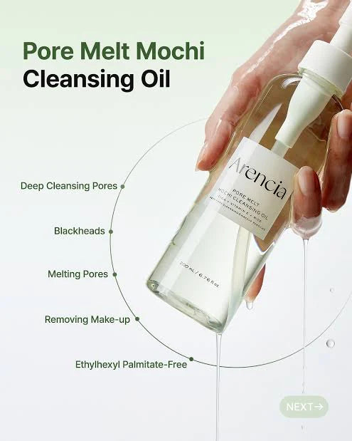 Arencia Pore Melt Mochi Cleansing Oil 200ml