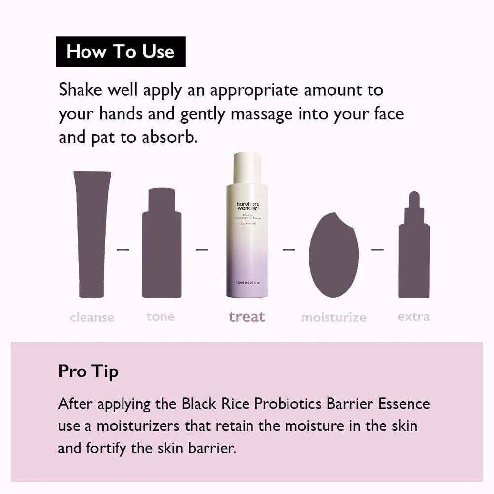 Haruharu wonder Black Rice Probiotics Barrier Essence 120ml