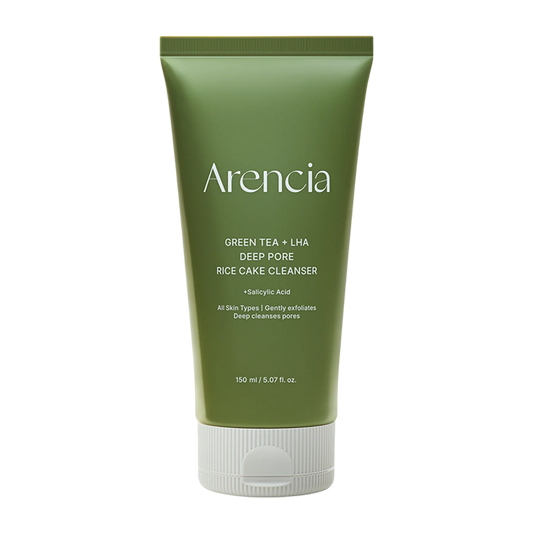 ARENCIA GREEN TEA + LHA DEEP PORE RICE CAKE CLEANSER 150ML