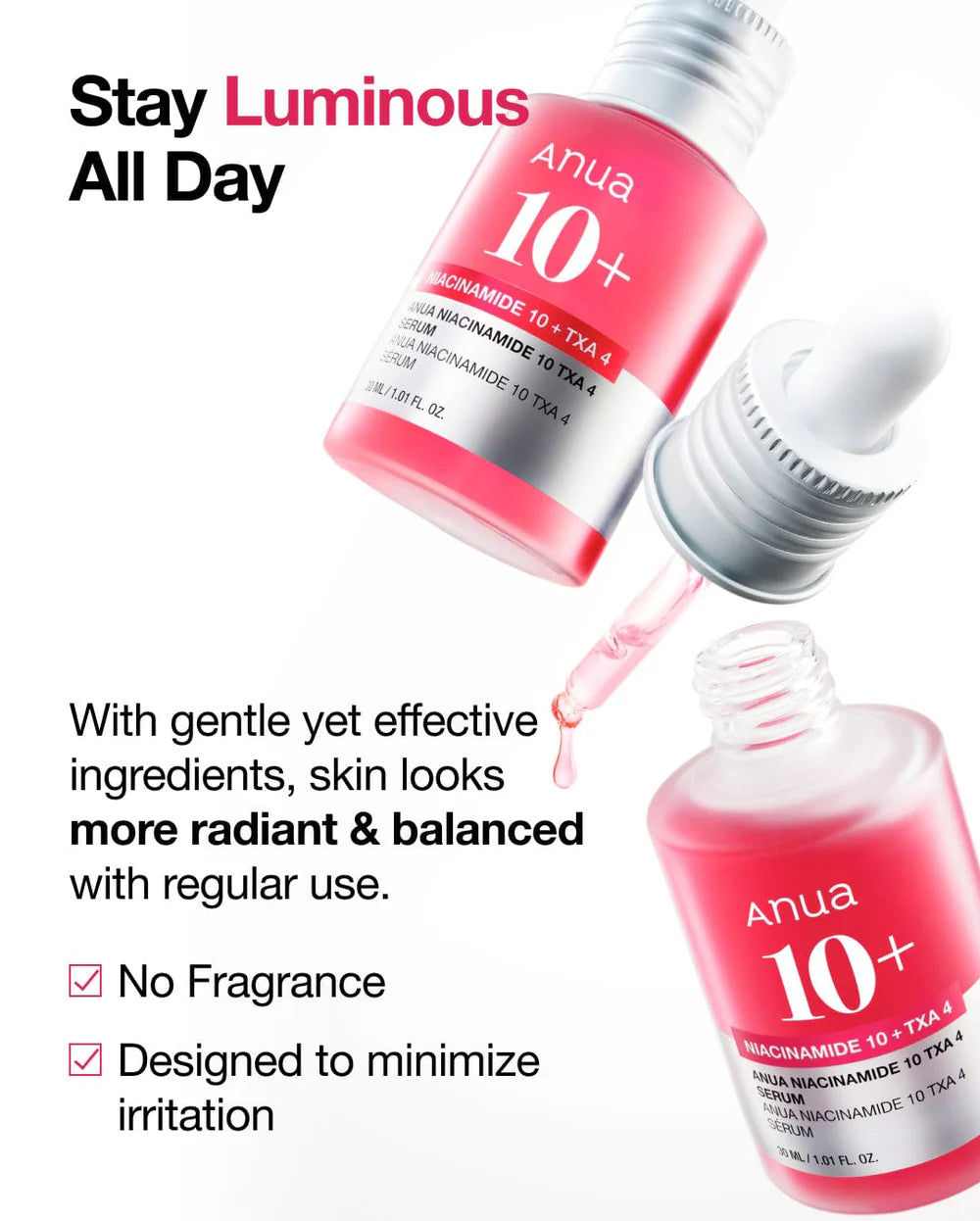 Anua - Sérum con Niacinamida Niacinamide 10% + TXA 4% Serum 30ml